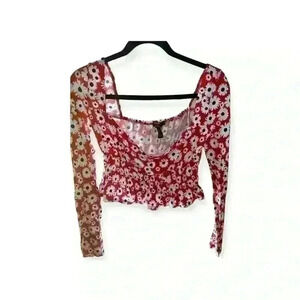 Forever 21 Floral Crop Top